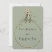 Rabbit Peter Kerstfeestay Card Feestdagenkaart (Voorkant)