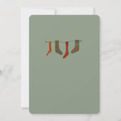 Rabbit Peter Kerstmas Baby shower Uitnodiging (Achterkant)