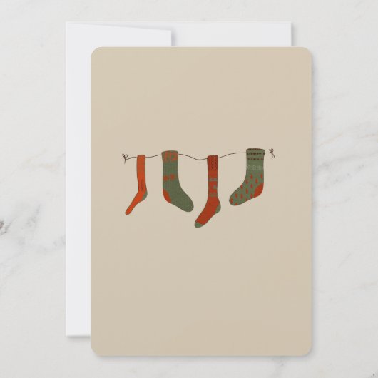 Rabbit Peter Kerstmas Baby shower Uitnodiging (Achterkant)