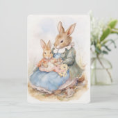 Rabbit Peter Moederdag Kaart (Staand voorkant)