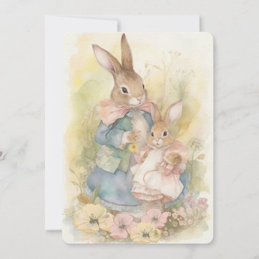 Rabbit Peter Moederdag Kaart (Voorkant)