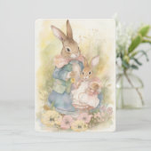 Rabbit Peter Moederdag Kaart (Staand voorkant)