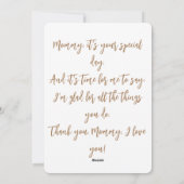 Rabbit Peter Moederdag Kaart (Achterkant)