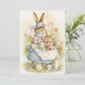 Rabbit Peter Moederdag Kaart (Staand voorkant)