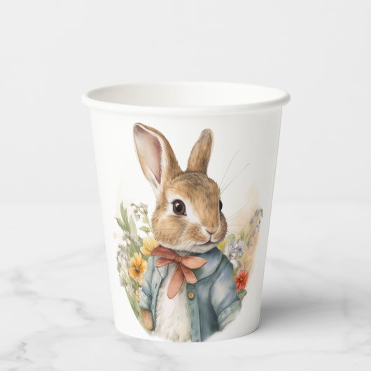 Rabbit Peter Papieren Bekers (Achterkant)