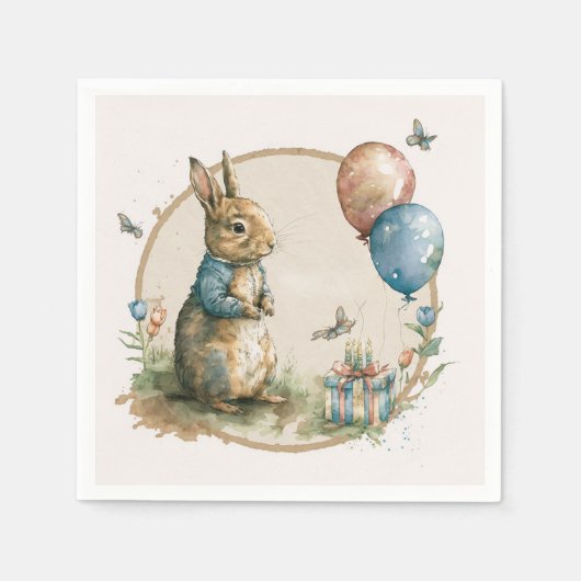 Rabbit Peter party Napkins Servet (Voorkant)