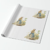 Rabbit Peter party Wrapping Paper Cadeaupapier (Uitgerold)