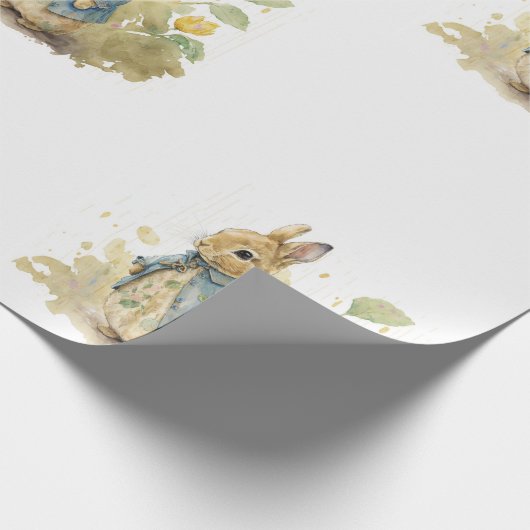 Rabbit Peter party Wrapping Paper Cadeaupapier (Hoek)