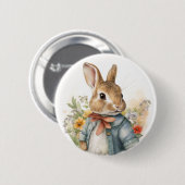 Rabbit Peter Ronde Button 5,7 Cm (Voorkant /achterkant)