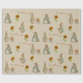 Rabbit Peter Thanksgiving Wrapping Paper Cadeaupapier (Vlak)