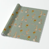 Rabbit Peter Thanksgiving Wrapping Paper Cadeaupapier (Uitgerold)