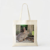 Rabbit Photo Garden Monogram Tote Bag (Voorkant)