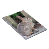 Rabbit Photo Persoonlijke naam Notitieboek (Rechterzijde)