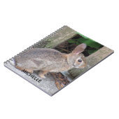 Rabbit Photo Persoonlijke naam Notitieboek (Linkerzijde)