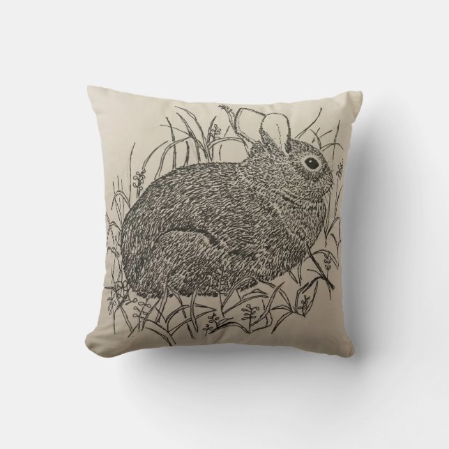 Rabbit Pillow Kussen (Voorkant)