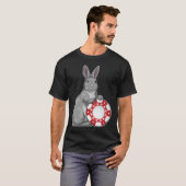 Rabbit Poker Poker chips T-shirt (Voorkant volledig)