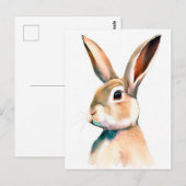 Rabbit Portrait 025 Briefkaart (Voorkant / Achterkant)