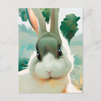 Rabbit Portrait 032 Briefkaart