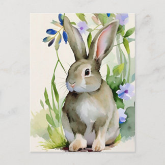 Rabbit Portrait 043 Briefkaart