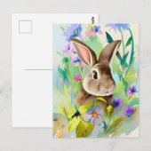 Rabbit Portrait 044 Briefkaart (Voorkant / Achterkant)