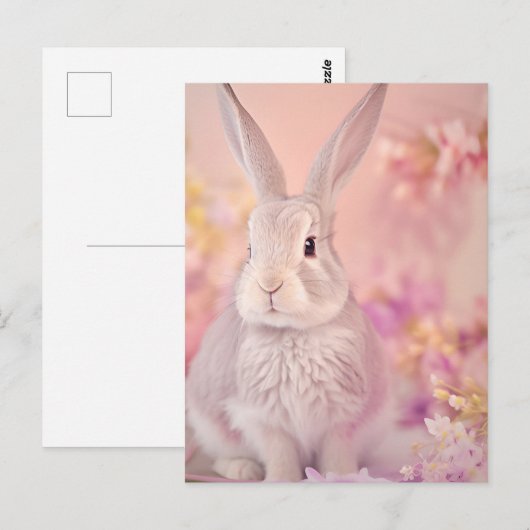 Rabbit Portrait 083 Briefkaart (Voorkant / Achterkant)