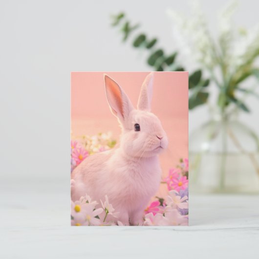 Rabbit Portrait 089 Briefkaart (Staand voorkant)