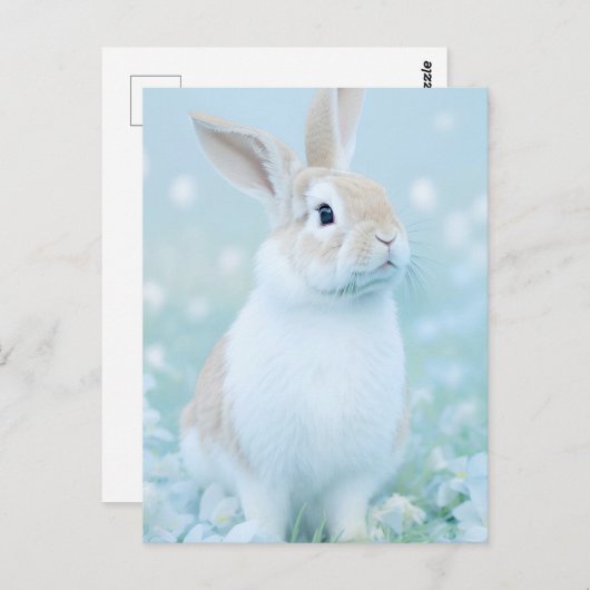 Rabbit Portrait 095 Briefkaart (Voorkant / Achterkant)