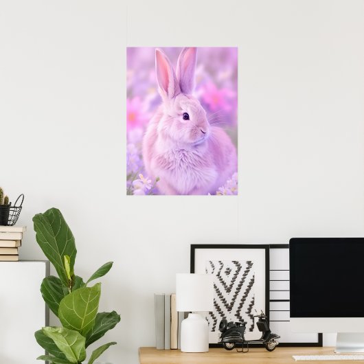 Rabbit Portrait 114 Poster (Thuiskantoor)