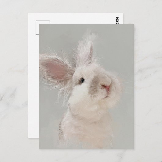 Rabbit Portret No.35 Briefkaart (Voorkant / Achterkant)