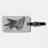 Rabbit Portret Profile Bagagelabel (Voorkant horizontaal)