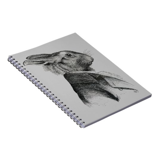 Rabbit Portret Profile Notitieboek (Rechterzijde)