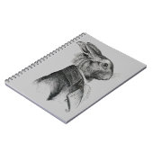 Rabbit Portret Profile Notitieboek (Linkerzijde)
