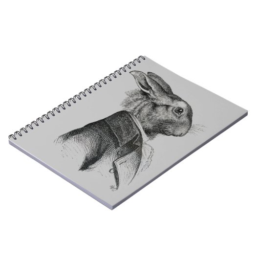 Rabbit Portret Profile Notitieboek (Linkerzijde)