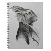 Rabbit Portret Profile Notitieboek (Voorkant)