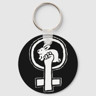 Rabbit Power. Officiële Susan Ash-Lee Products Sleutelhanger