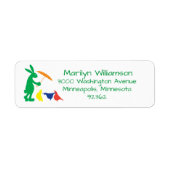 Rabbit & Quail Return Address Label (Voorkant)