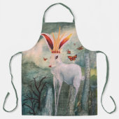Rabbit Queen Surreal Art All-Over Print Apron Schort (Voorkant)