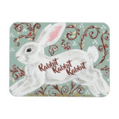 Rabbit Rabbit Maandelijkse Good Luck Reminder Magneet (Horizontaal)