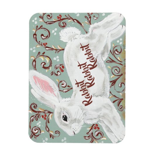 Rabbit Rabbit Maandelijkse Good Luck Reminder Magneet (Verticaal)