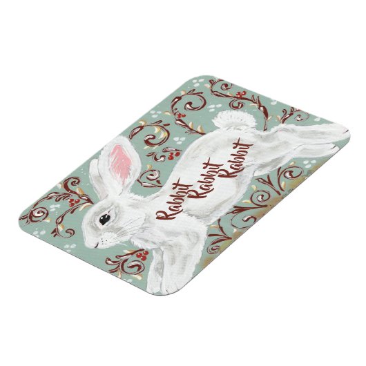 Rabbit Rabbit Maandelijkse Good Luck Reminder Magneet (Linkerzijde)