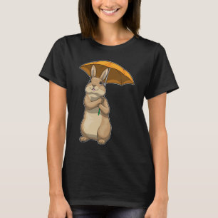 Rabbit Raining Paraplu T-shirt