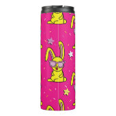 Rabbit Rave: Kinderen patroonverrukking Thermosbeker (Achterkant)