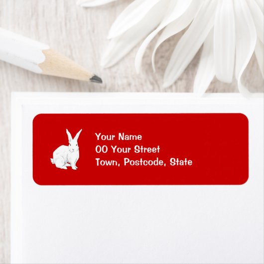 Rabbit Red Return Label (Insitu)
