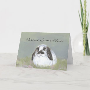 Rabbit Rescue Card Feestdagen Kaart