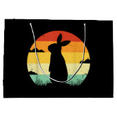 Rabbit Retro 80s Style Bunny Lover Groot Cadeauzakje (Achterkant)