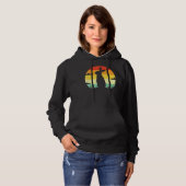 Rabbit Retro 80s Style Bunny Lover Hoodie (Voorkant volledig)