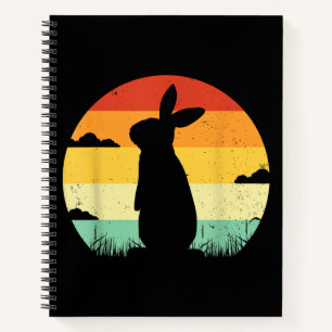 Rabbit Retro 80s Style Bunny Lover Notitieboek