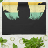 Rabbit Retro 80s Style Bunny Lover Theedoek (Gevouwen)