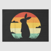 Rabbit Retro  80s Style Bunny Lover Tissuepapier (Voorkant)