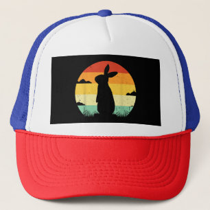 Rabbit Retro  80s Style Bunny Lover Trucker Pet
